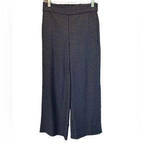 Madewell 100% wool above ankle trousers, XS, charcoal pinstripe